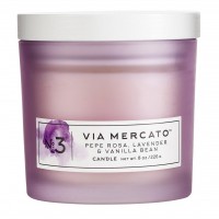 VIA MERCATO CANDLE NO.3 - PEPE ROSA, LAVENDER & VANILLA BEAN (8OZ)