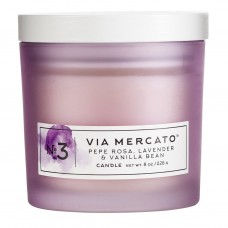 VIA MERCATO CANDLE NO.3 - PEPE ROSA, LAVENDER & VANILLA BEAN (8OZ)