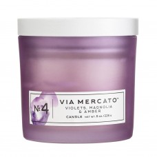 VIA MERCATO CANDLE NO.4 - VIOLETS, MAGNOLIA & AMBER (8OZ)
