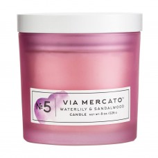 VIA MERCATO CANDLE NO.5 - WATER LILY & SANDALWOOD (8OZ)