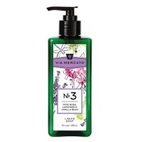 VIA MERCATO LIQUID HAND SOAP NO 3 - PEPE ROSE, LAVENDER & VANILLA